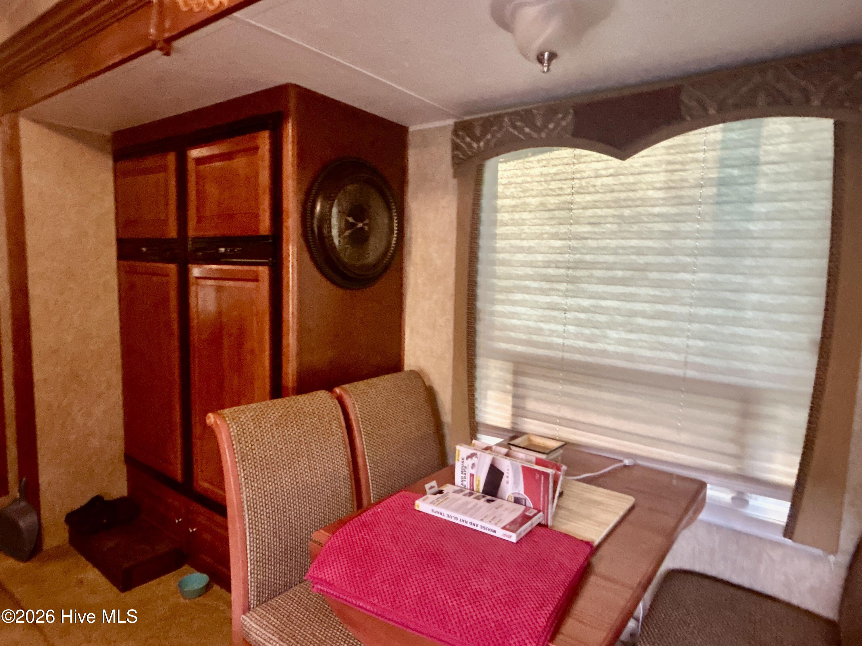 kitchen seating banquette, Grand Junction camper