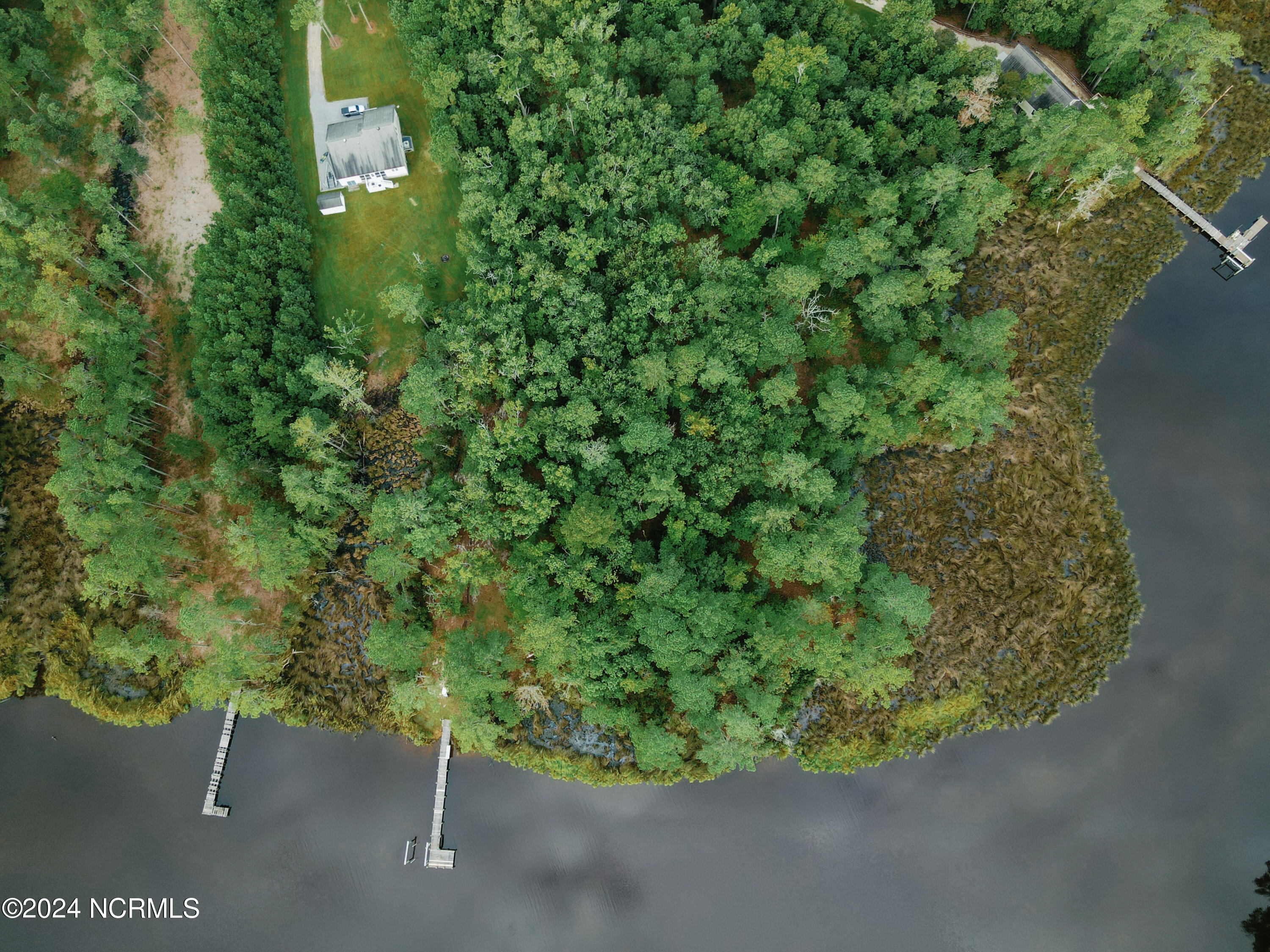 Aerial view waterfront