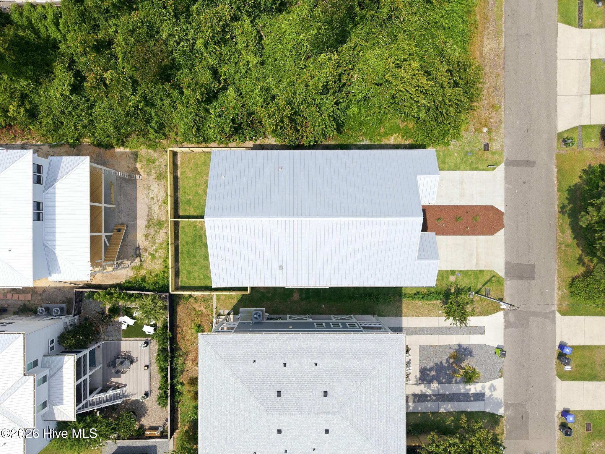 Landscaped Yard with fenced in back yard