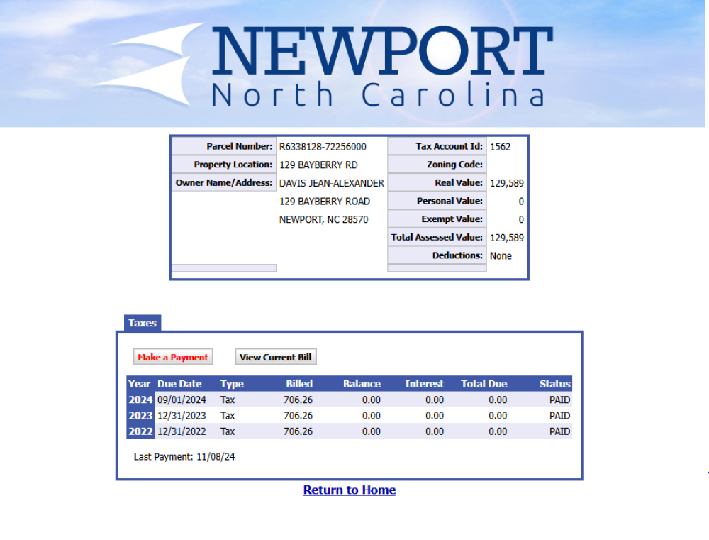 Newport tax