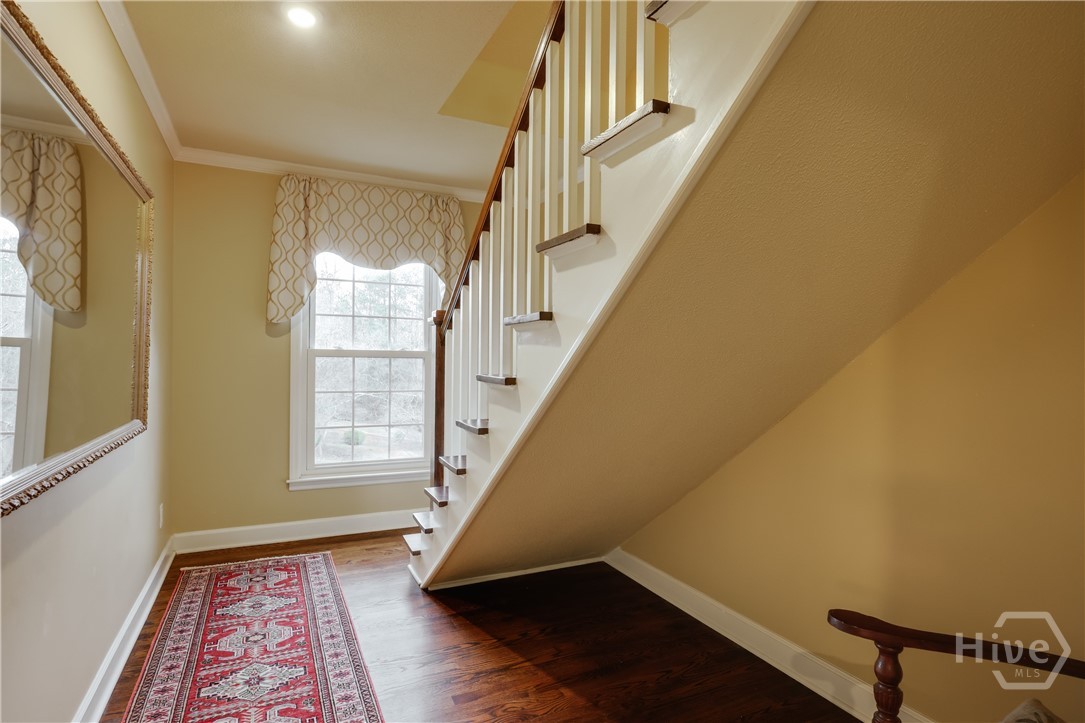Stairs to top floor