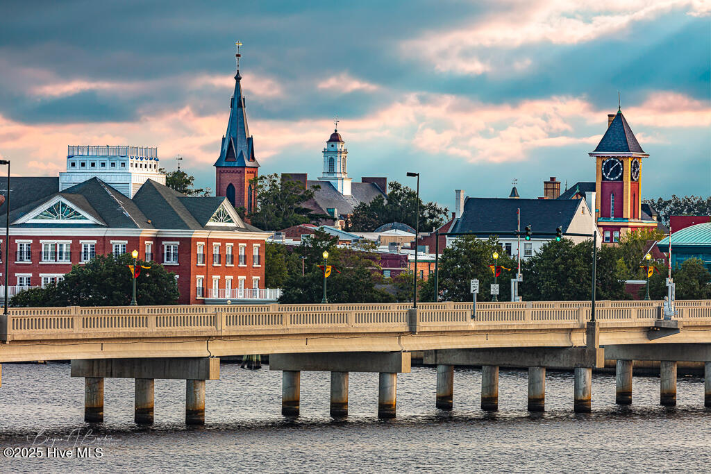 New Bern Bridge and Clock FB-