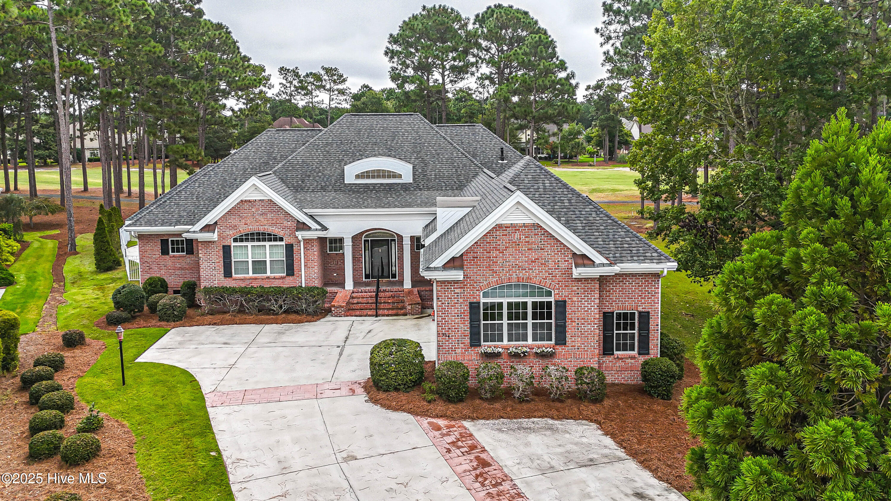 Gorgeous custom brick home sitting on a private .48/acre cul de sac home site with golf course views from afar.  This home also has a salt water swimming pool for you and your company to enjoy our great year-round NC weather.  This custom beauty was built by award-winning Ernie Crews Construction.    Gleaming hardwood floors in most of the living areas, tons of natural light, a gorgeous kitchen with granite counters, a work island, a gas cook top, a pantry, and ample cabinet space.  This home has it all with a formal dining room, a den/office, a Carolina Room, a screened-in porch, and the desirable split floor plan with the primary suite on one side and 2 guest bedrooms on the other which split a jack and jill bath.  Primary suite offers a walk-in closet, a huge decorative tiled walk-in shower, and dual vanities/sinks. The bonus room with a full bathroom could serve as a 4th bedroom, a craft room, or an entertainment room with a full bathroom.  This is an Estate sale so it's priced to sell fast and it will.  New fortified roof installed in 2025 with a transferable warranty.  Ocean Ridge is widely regarded as the premier community in the Coastal Carolinas with beautiful homes, mature landscaping, and top notch amenities. The new (2nd) amenity center is now open with another clubhouse, party rooms, an outdoor pool, and pickleball courts. The original Clubhouse is being renovated with a larger fitness center and also has an outdoor pool, heated indoor pool, sauna, steam room, jacuzzi, and pickleball courts. A community garden, 4 golf courses, & a private beach clubhouse on Sunset Beach!