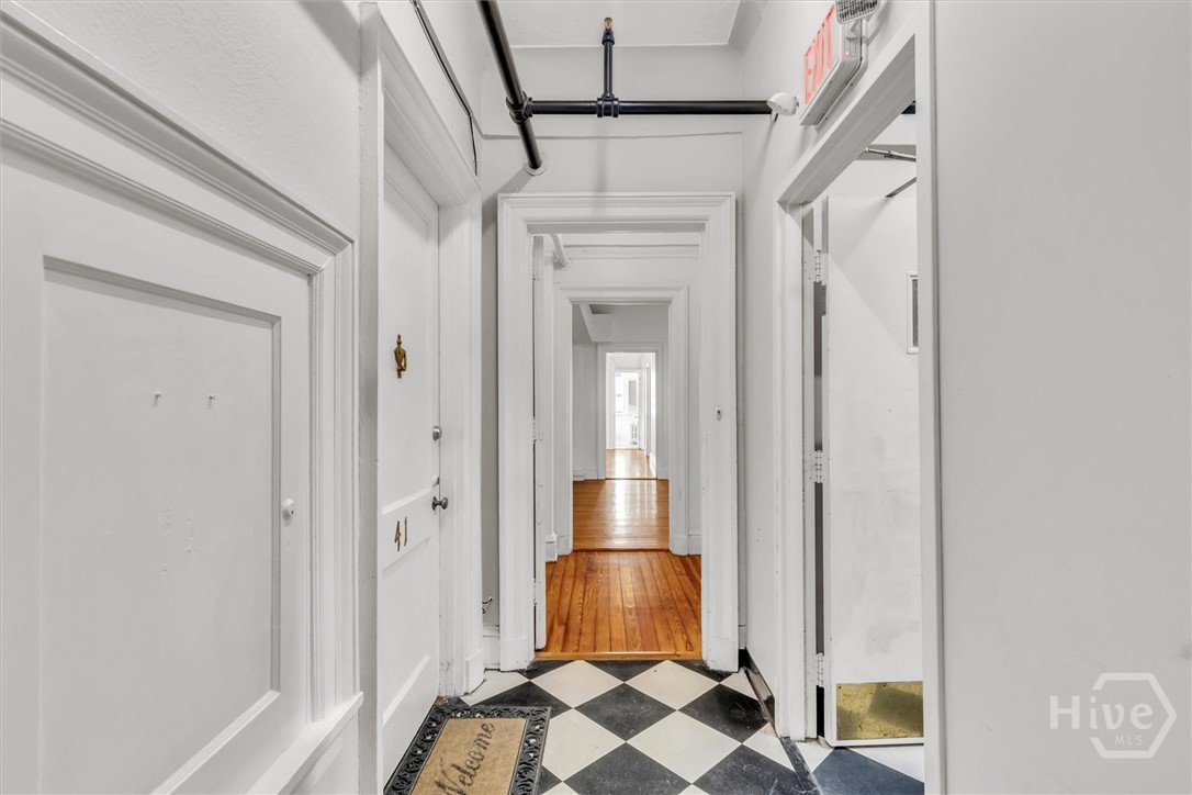 from hallway looking into unit 42
