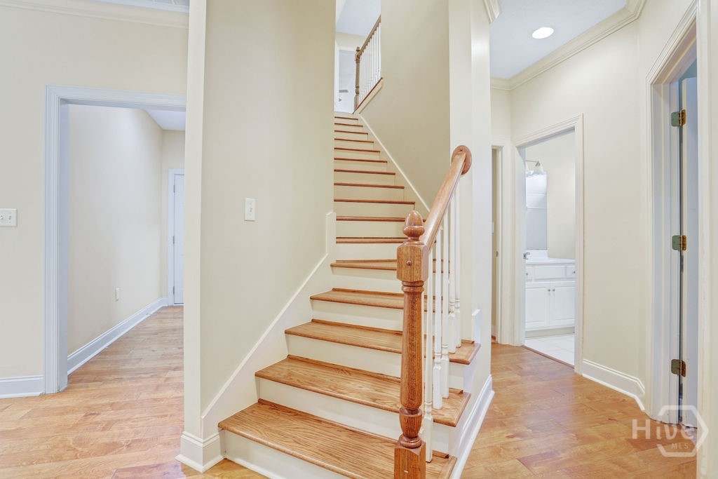 Stairwell & Rear Hall
