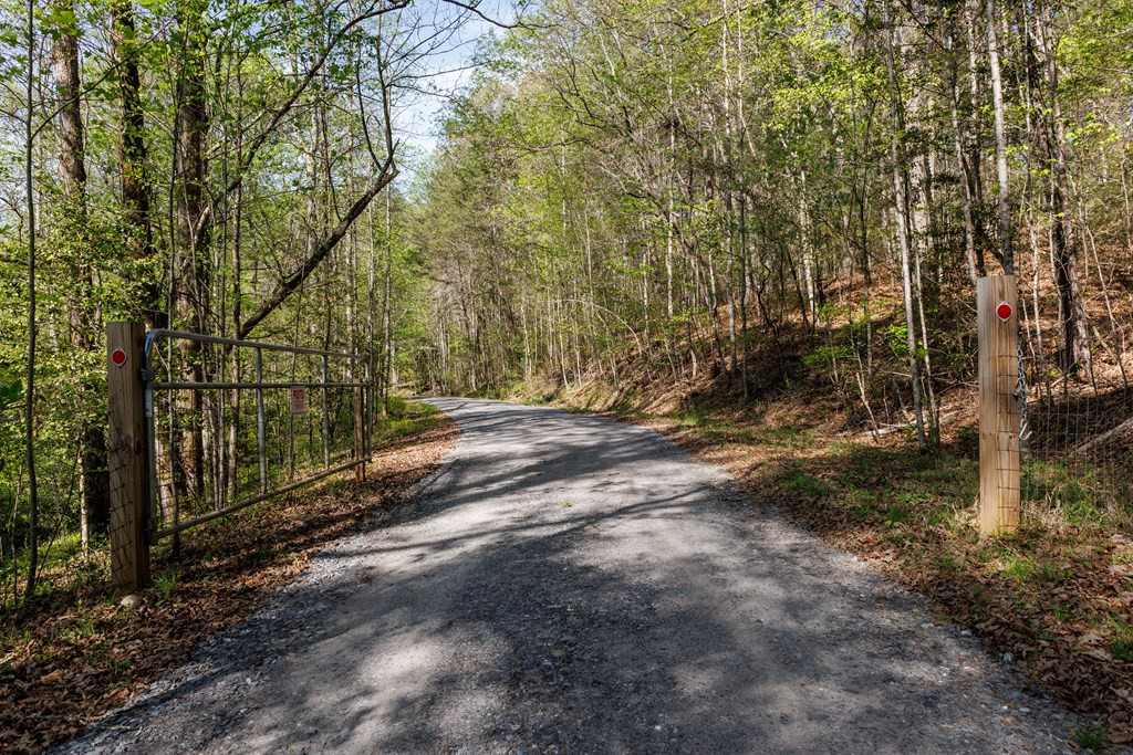 Gated entrance to 13.7 acres