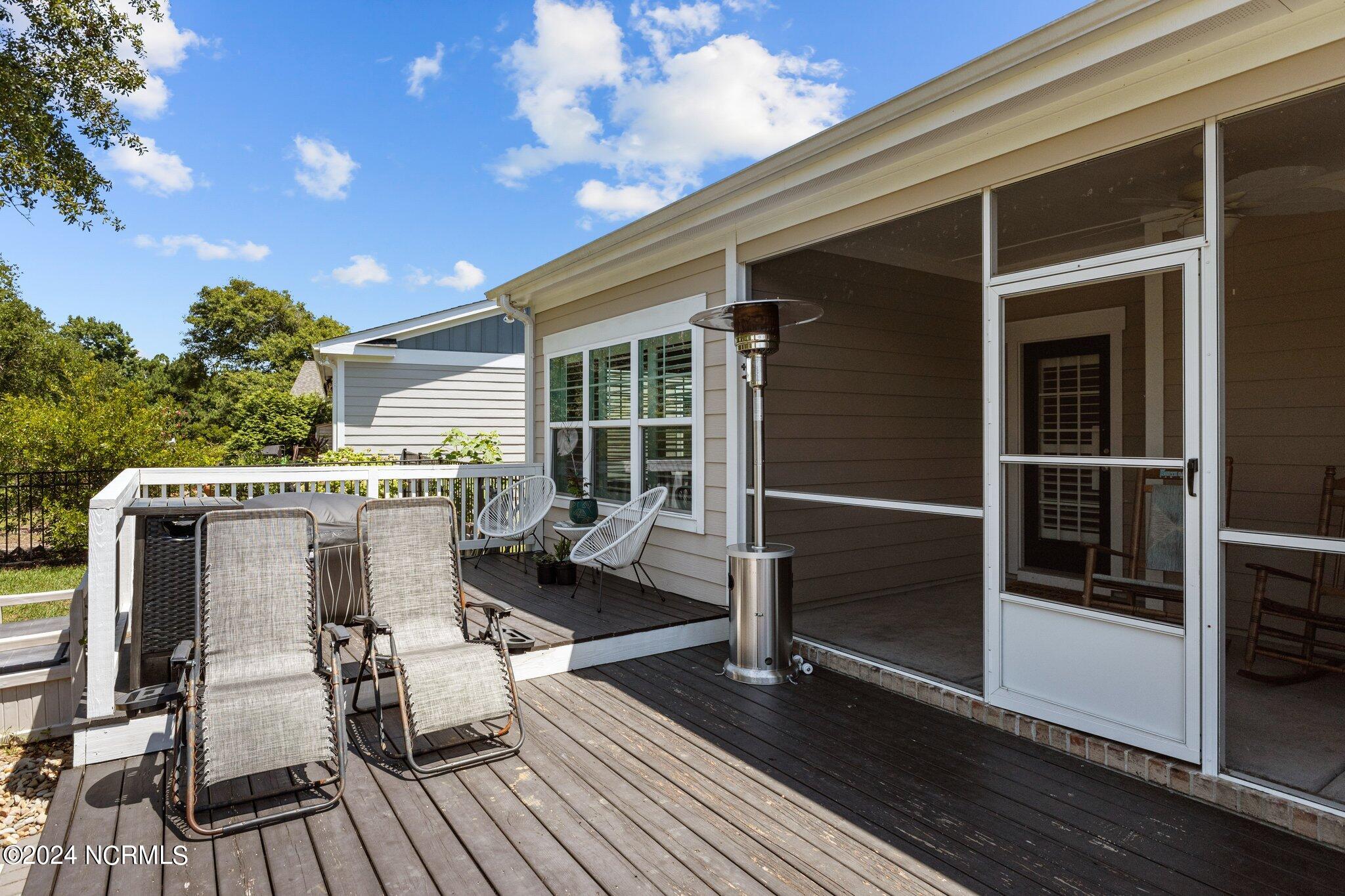 Screened in back porch