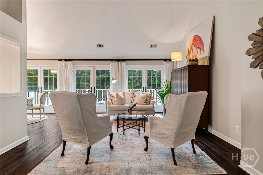 Family Room with Cathedral ceiling