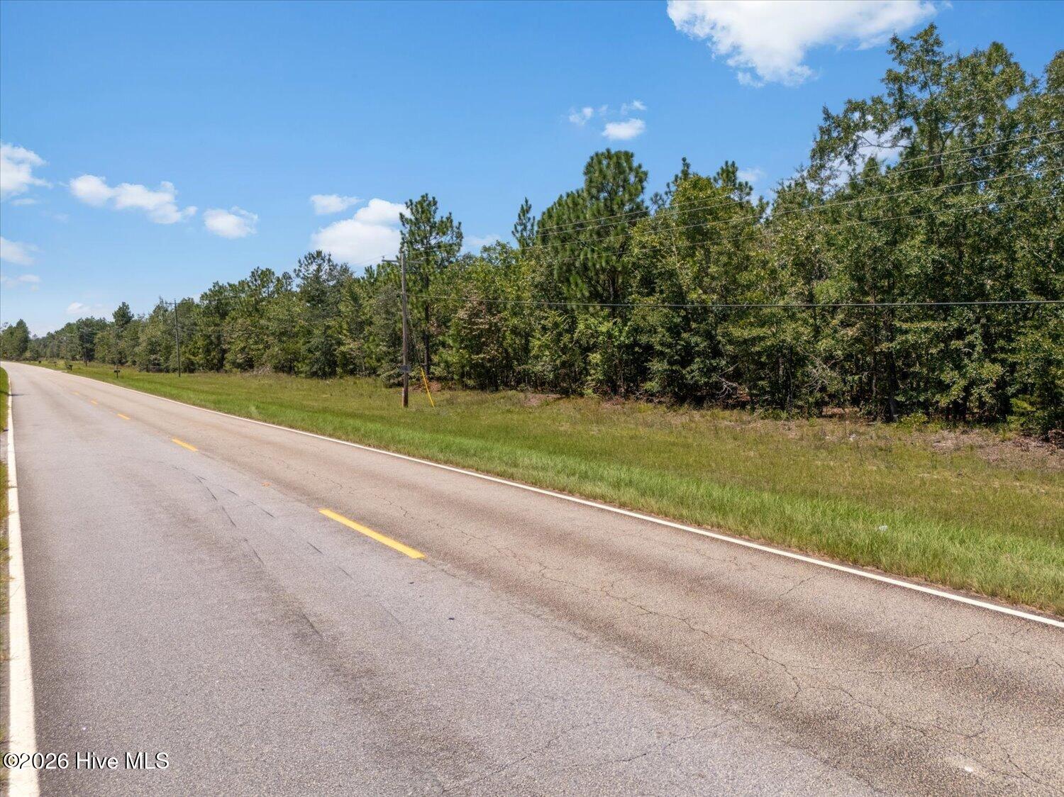 Road frontage along Hancock Landing Road.