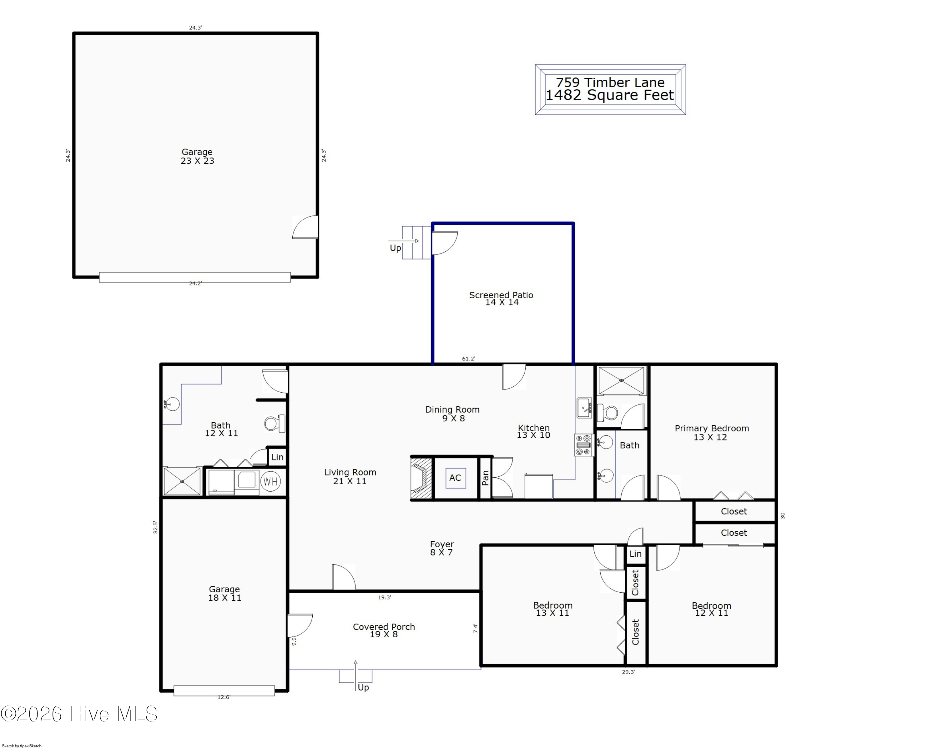 Exterior photo of 759 Timber Lane, Wilmington, NC 28405. MLS: 100597506