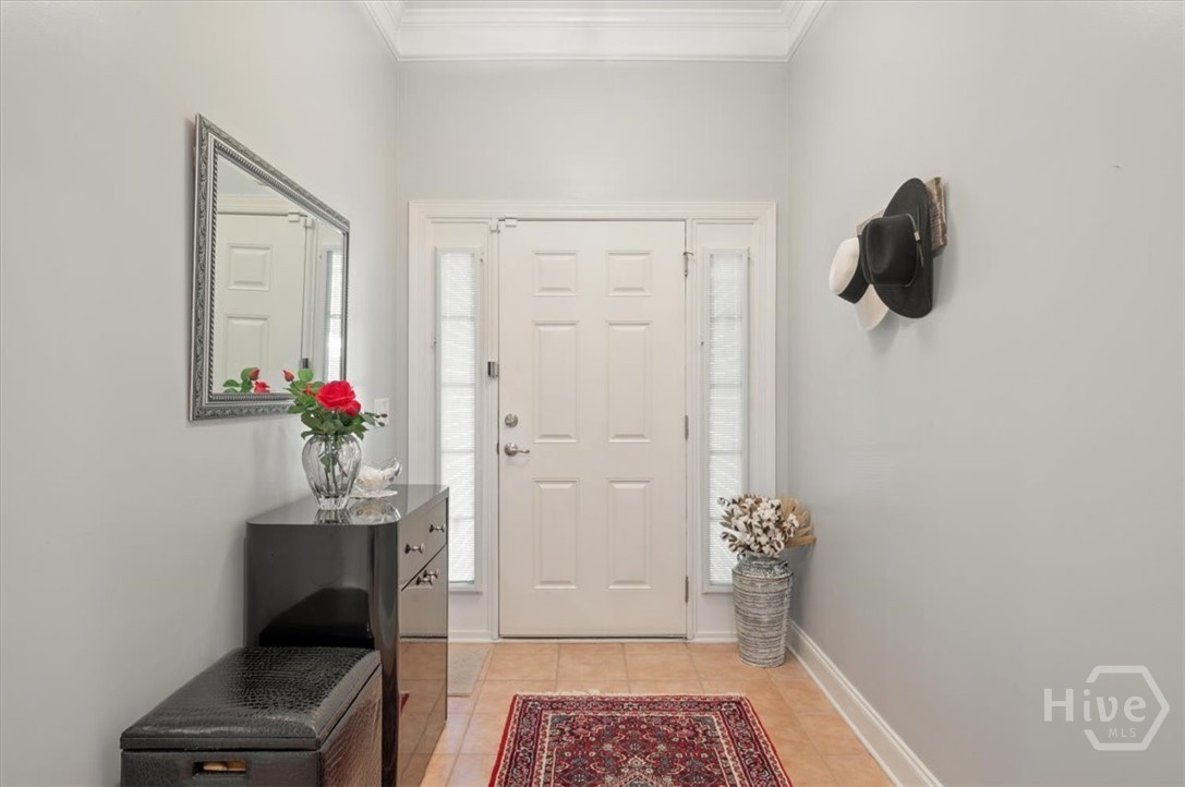 Large foyer with plenty of natural light.
