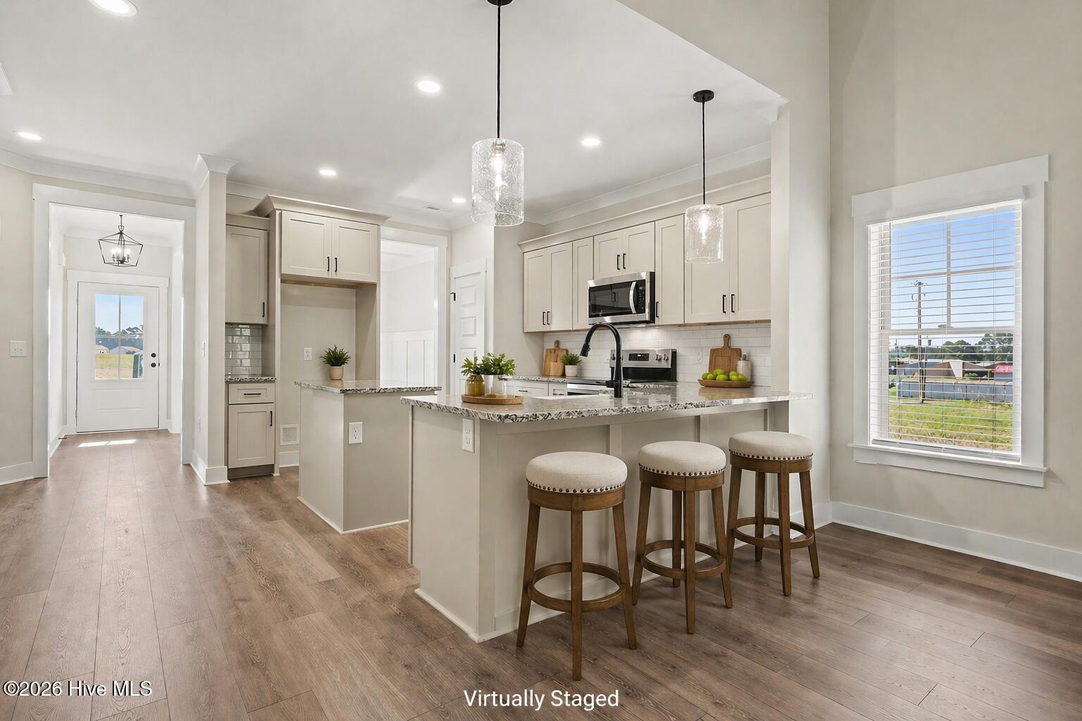Virtually Staged kitchen
