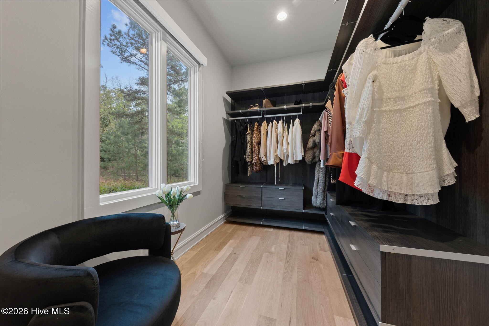 Two Custom Walk-In Closets