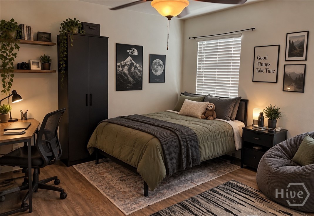 AI Generated Second Bedroom upstairs connected full bath