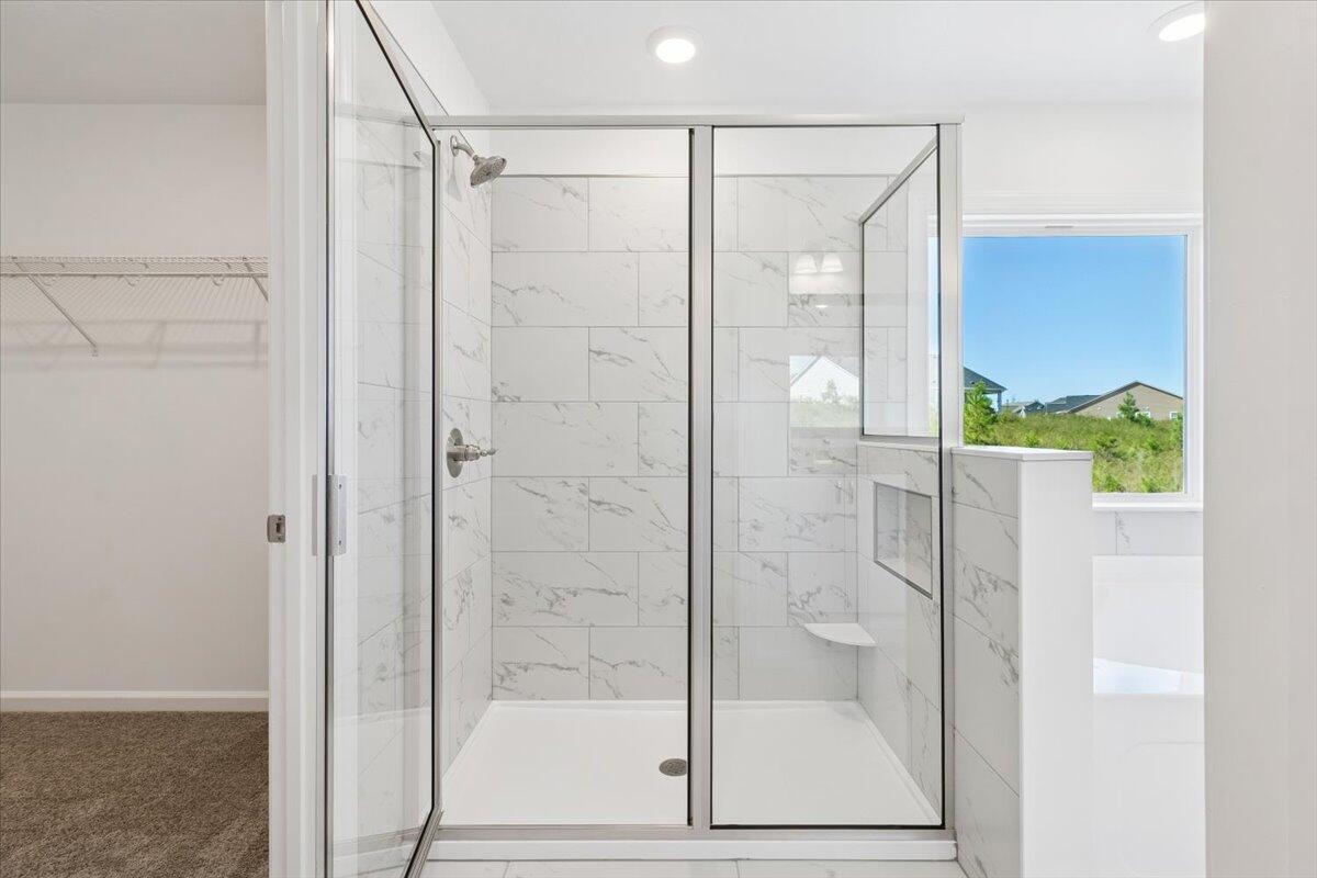 17-Primary Tile Shower and WIC