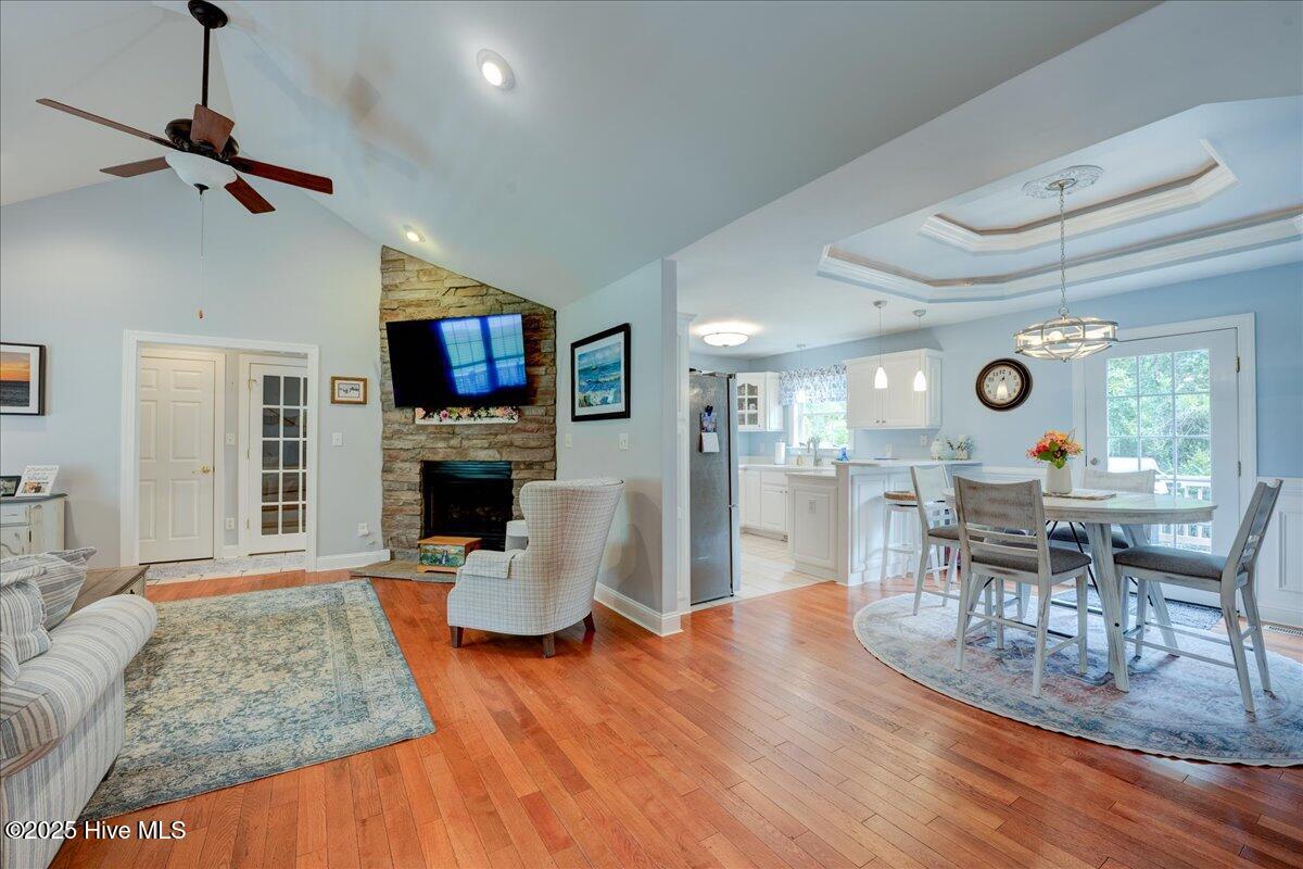 Kitchen and living room