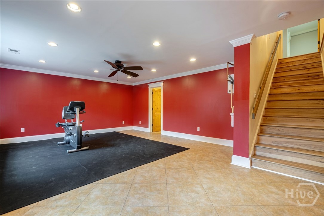 bottom floor flex room