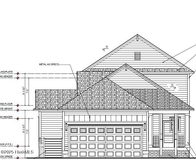 Rear Rendering Blue Prints