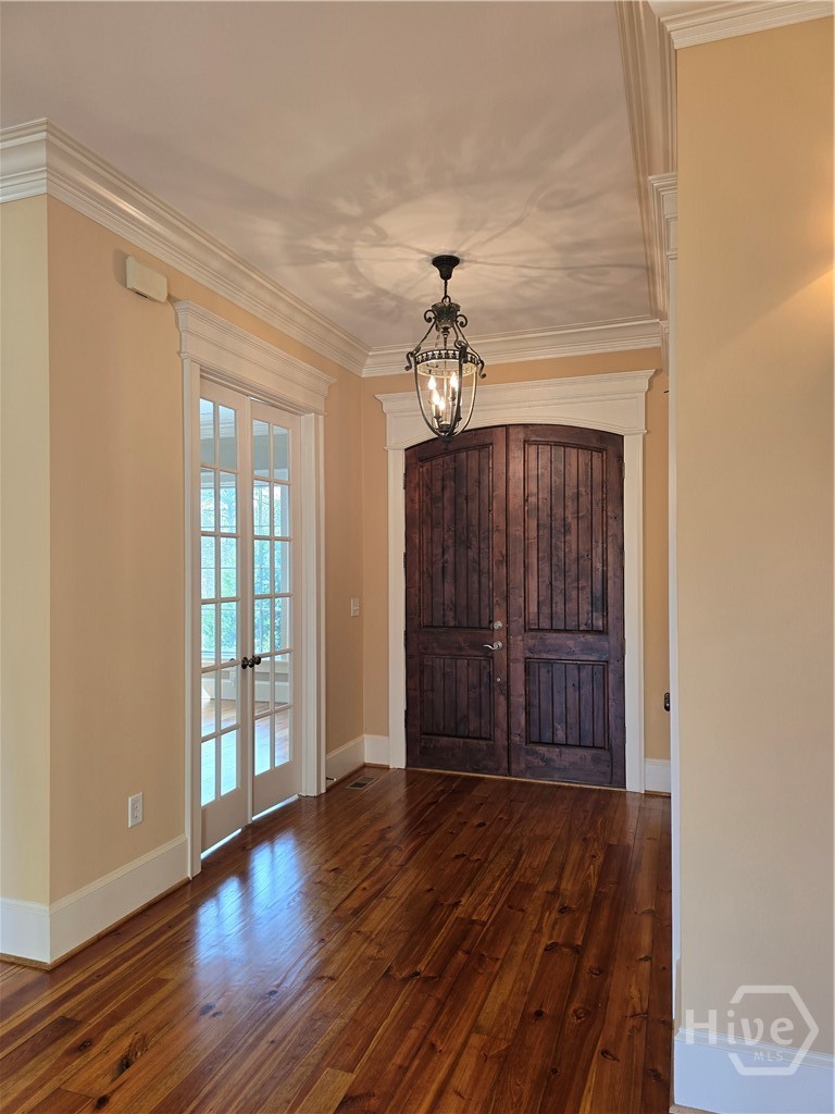Foyer featuring French Doors