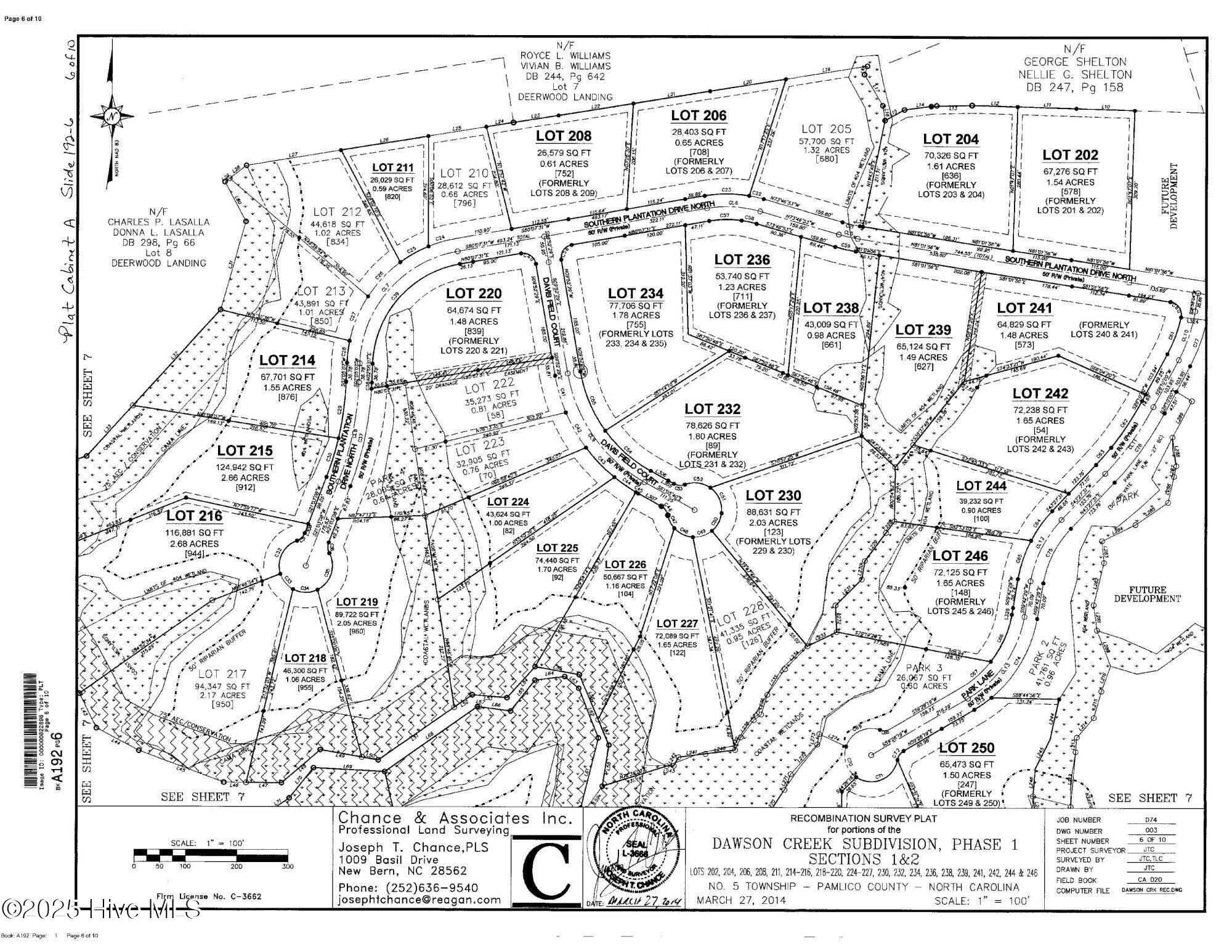 960 Southern Plantation Dr N Plot Map