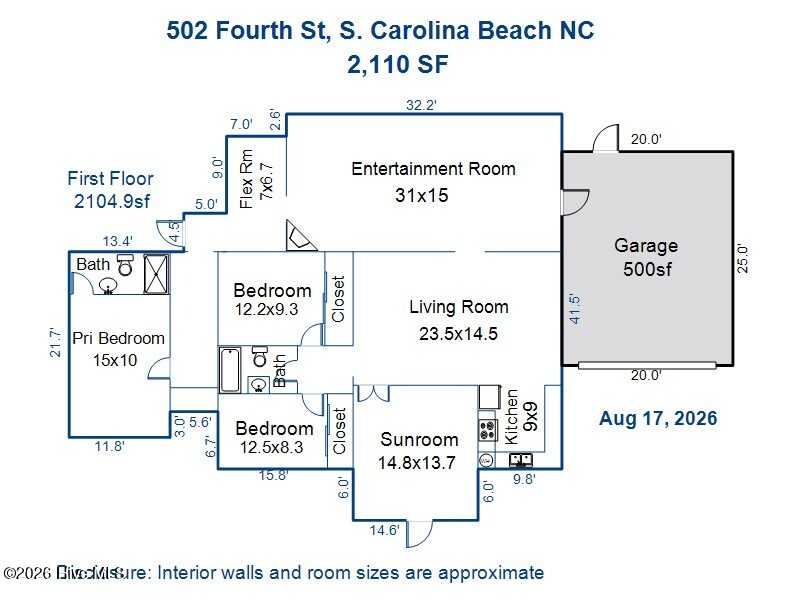 Exterior photo of 502 Fourth Street S, Carolina Beach, NC 28428. MLS: 100597554