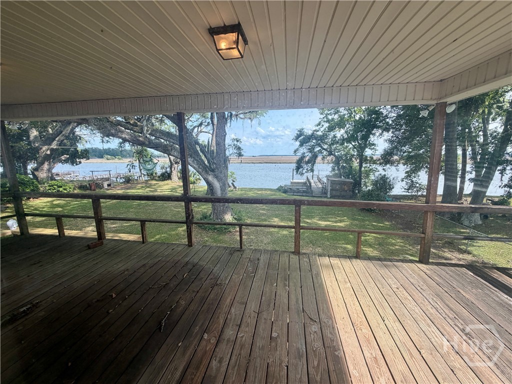 Upstairs deck