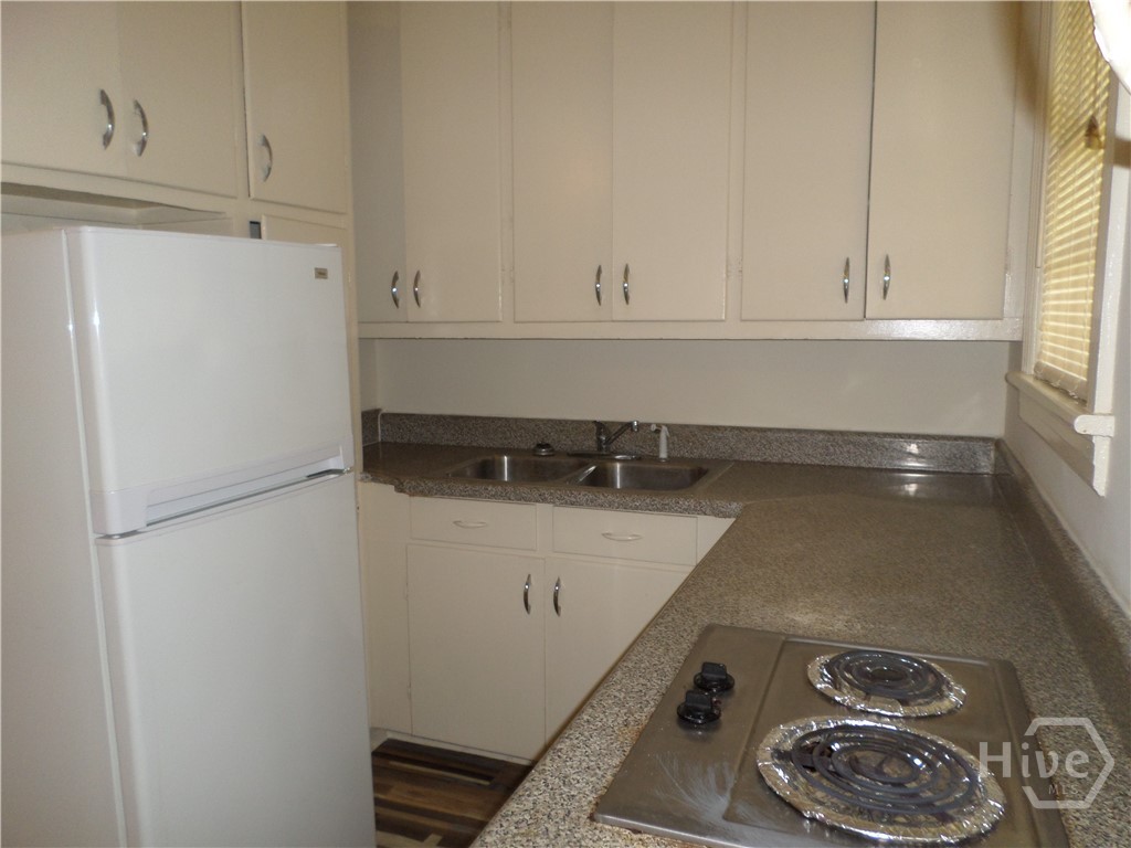 Kitchen counter surface two burner