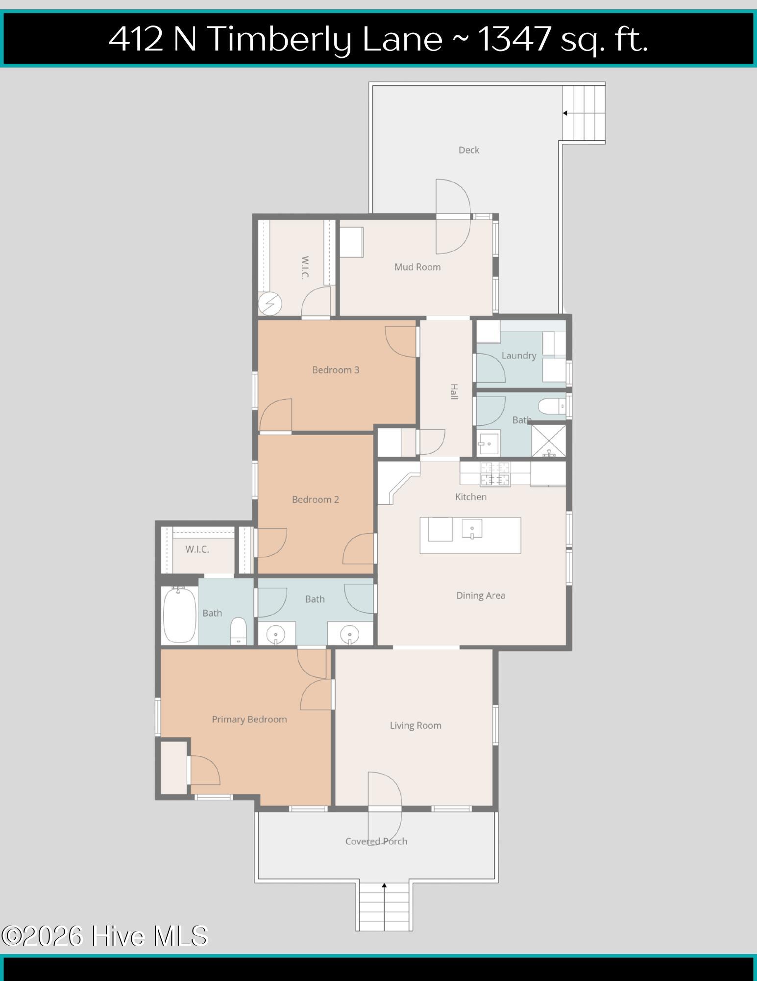 412 N Timberly Lane, Burgaw, NC 28425 – photo 6: Floor plan