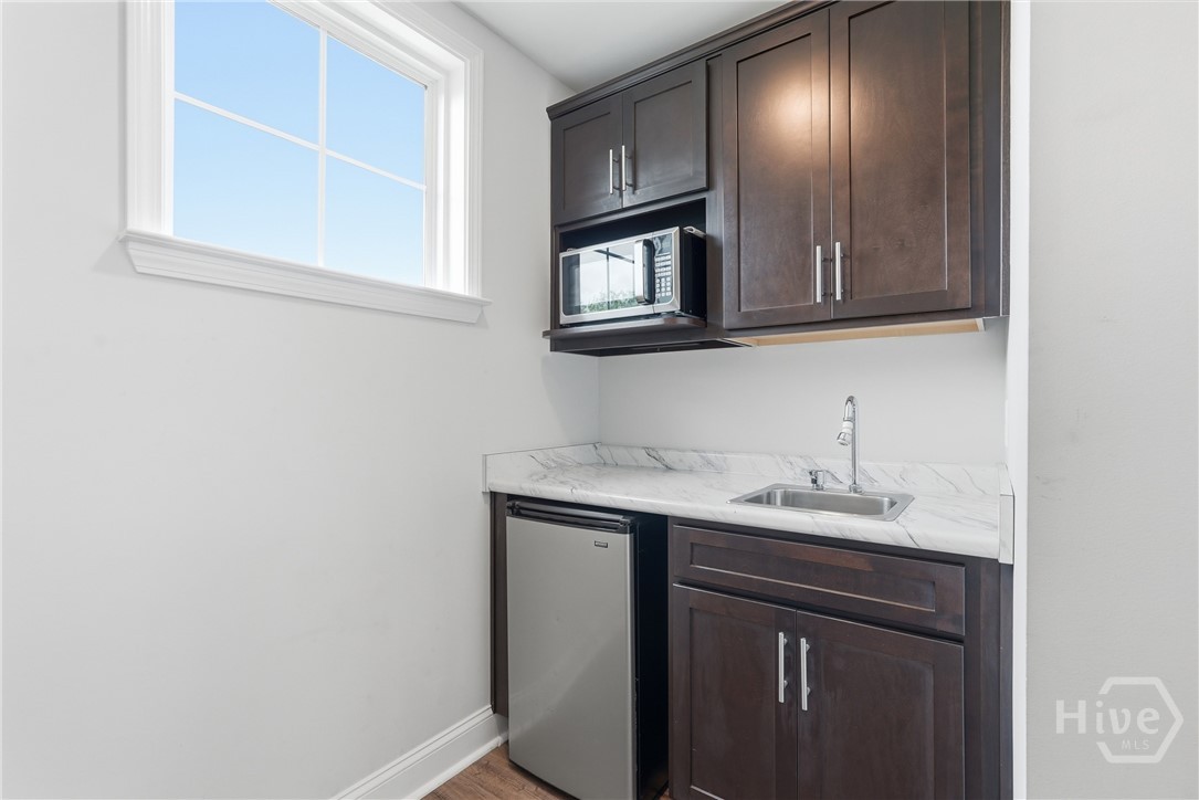 galley kitchen located off 2nd living space (3rd floor)