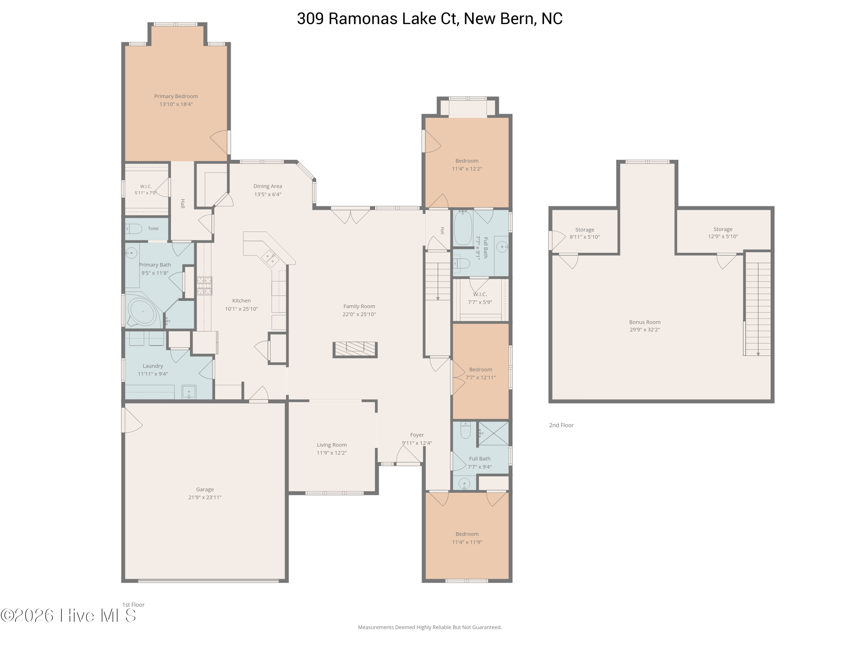 Exterior photo of 309 Ramonas Lake Court, New Bern, NC 28560. MLS: 100598956