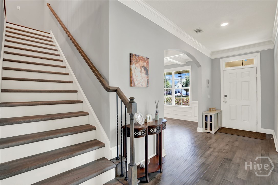 Central View Showing Foyer and Staircase