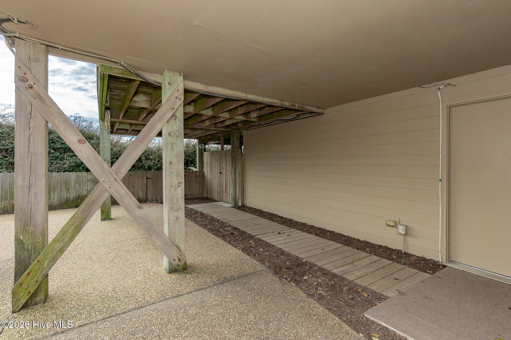 Ground level entrance to the home