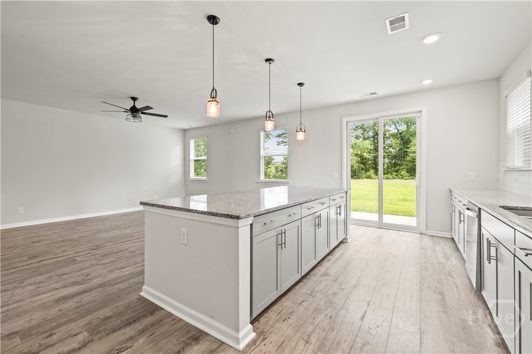 Huge island with plenty of storage every home chef