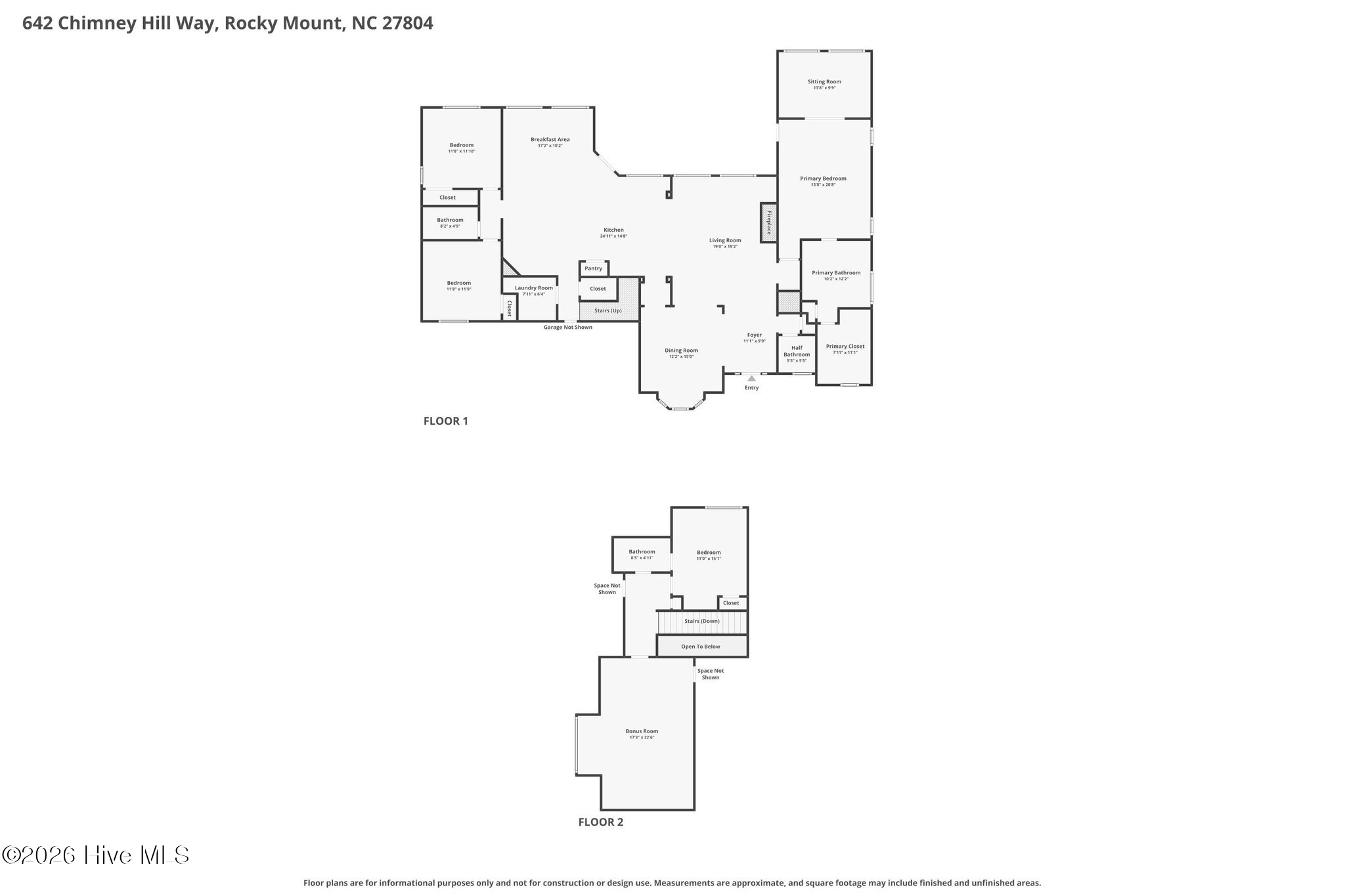 Homes For Sale - 642 Chimney Hill Way<br/> Rocky Mount, NC 27804