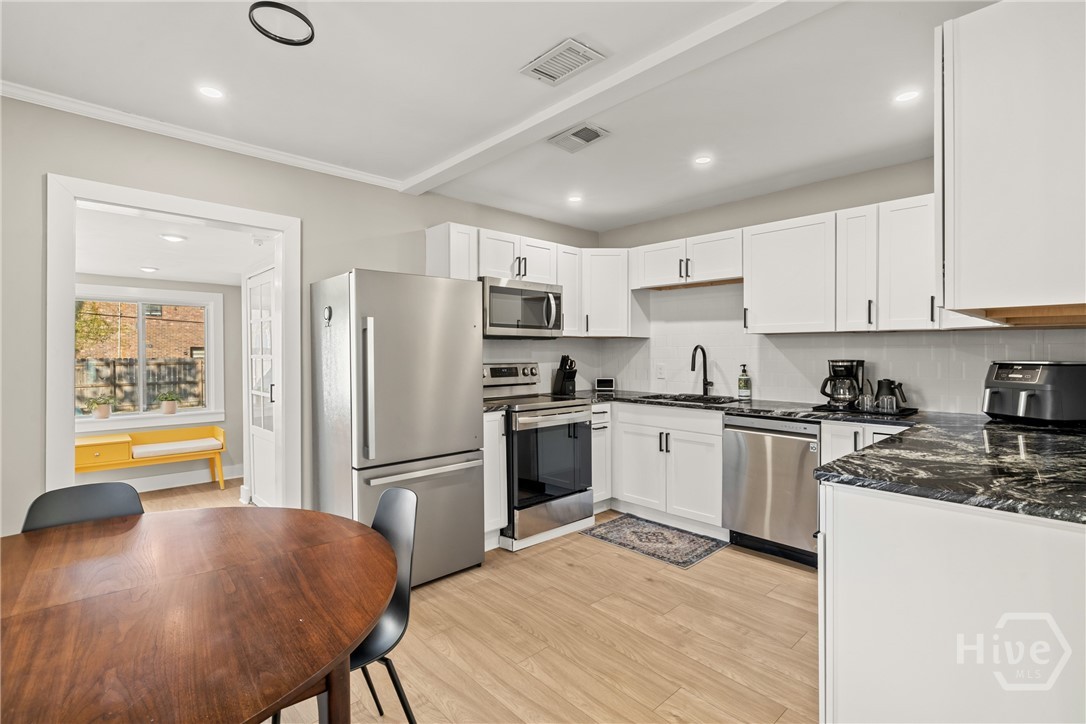 Kitchen and dining area