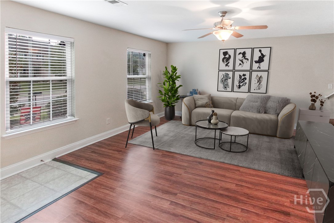 Living Area Virtually Staged