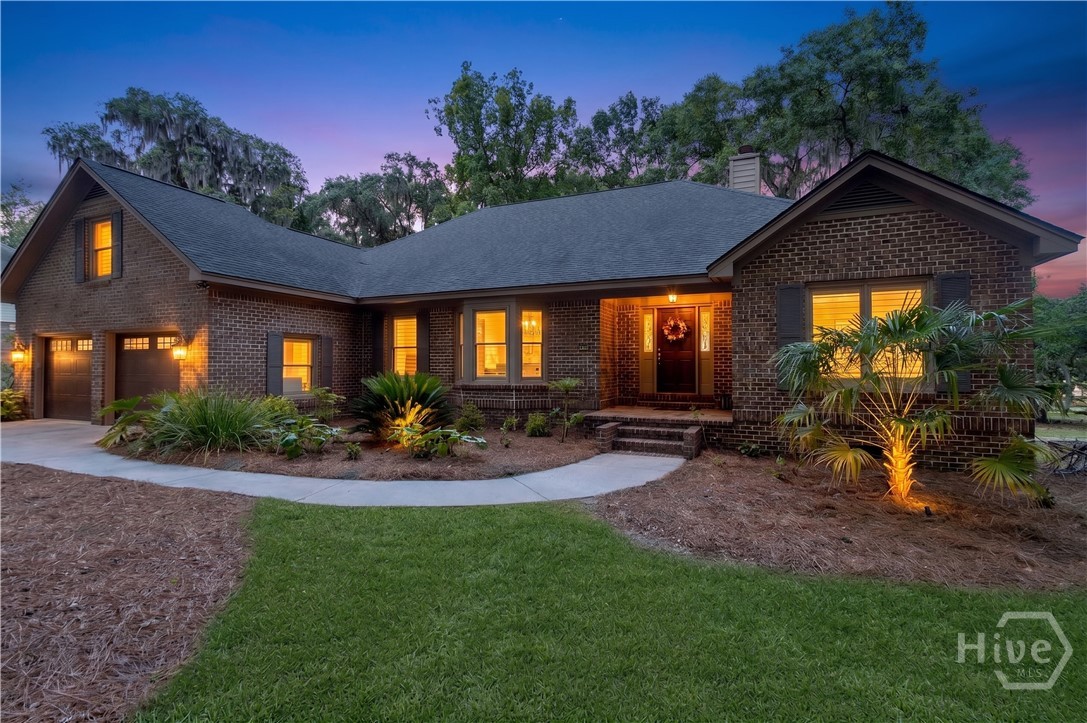 Front Photo Exterior - Twilight (Grass Virtually Enhanced)
