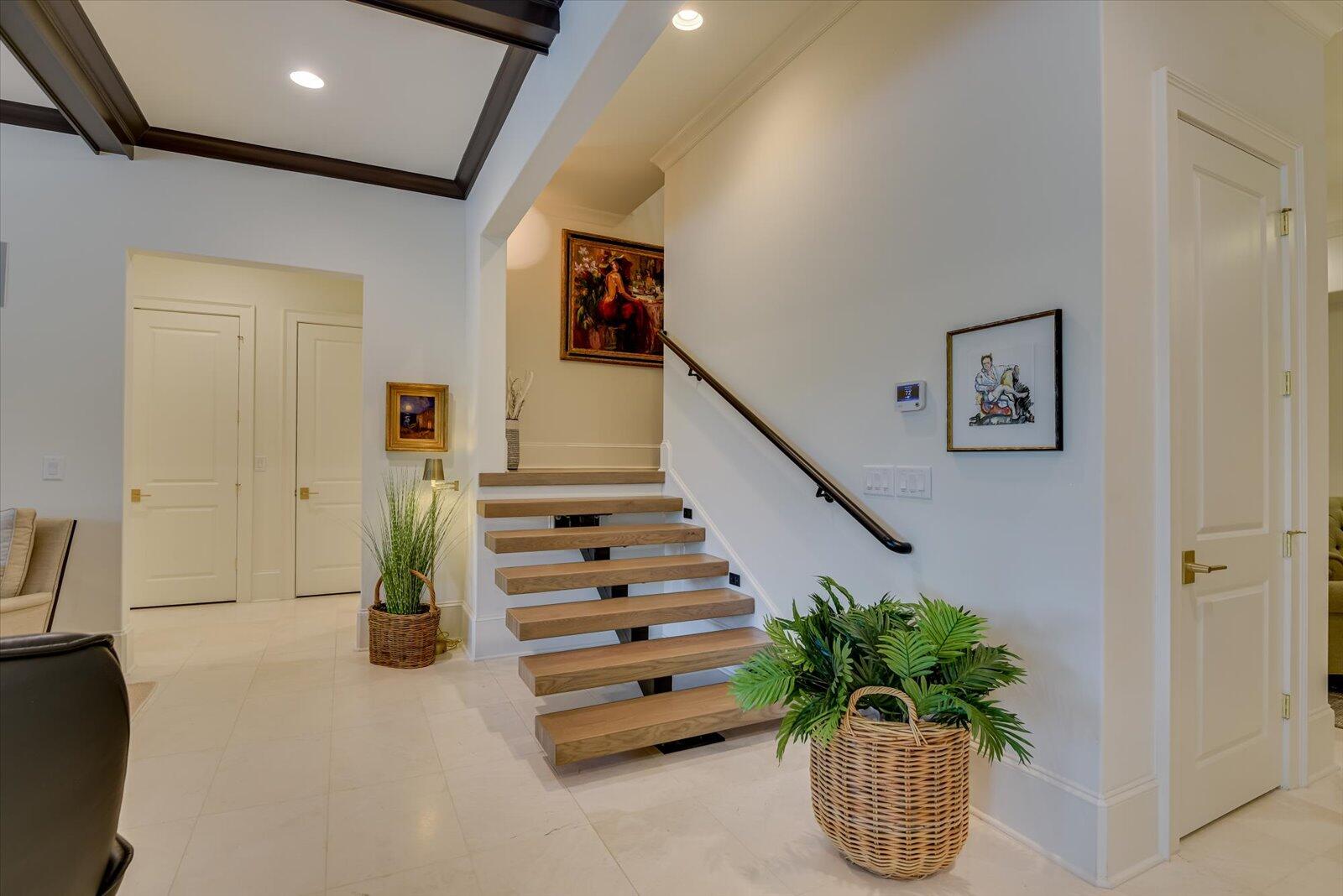 Floating Stairs to the lower level.