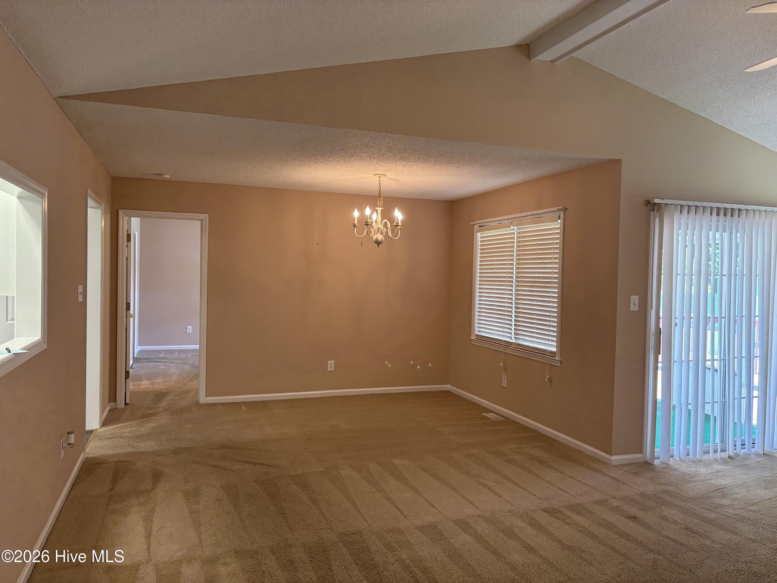 Dining room open to great room.