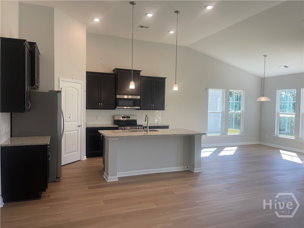 Open Floor Plan with 12' Vaulted Ceilings