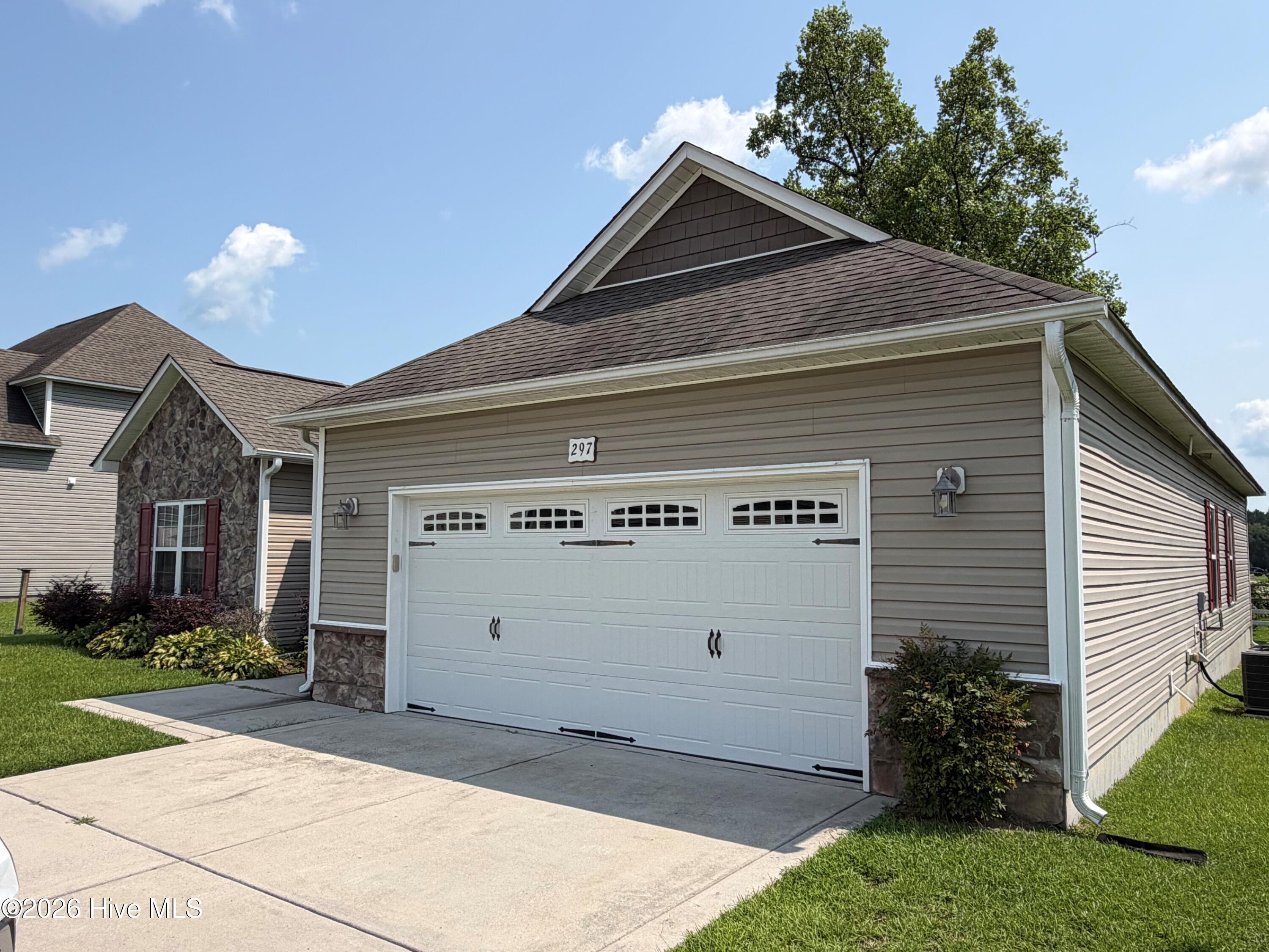 Exterior photo of 297 Copper Creek Drive, Winterville, NC 28590. MLS: 100596248