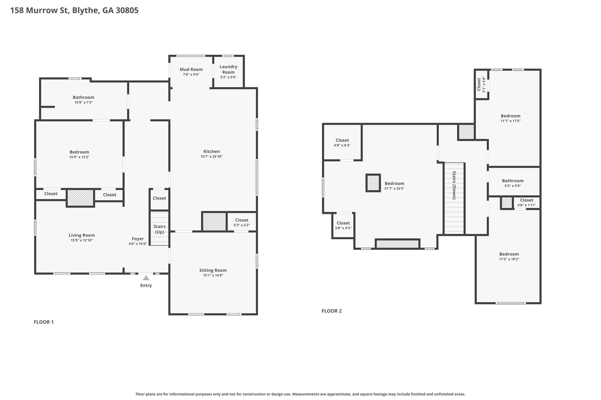 Homes For Sale - 158 Murrow Street<br/> Richmond County, Blythe, GA 30805