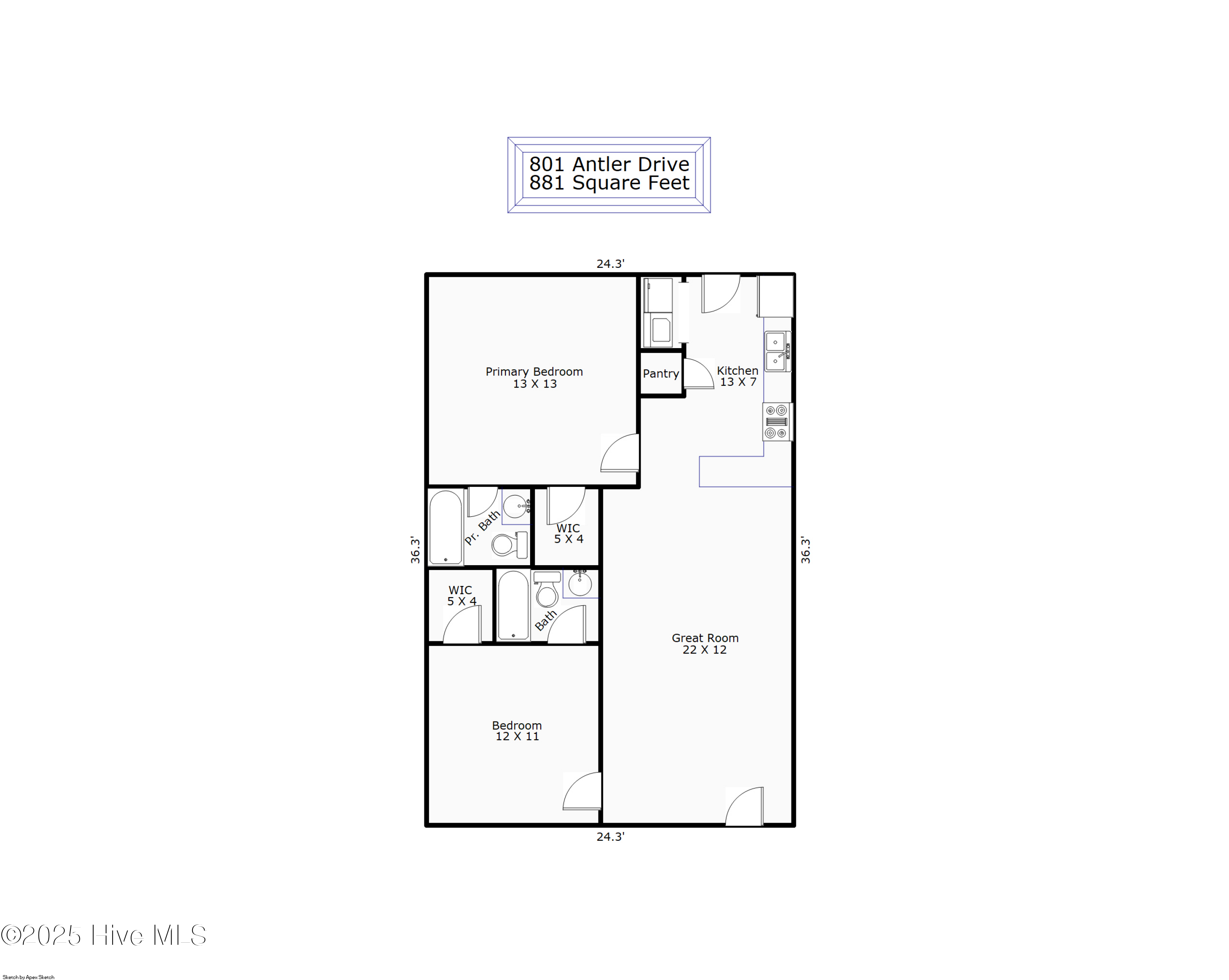 Exterior photo of 801 Antler Drive, Wilmington, NC 28409. MLS: 100543655