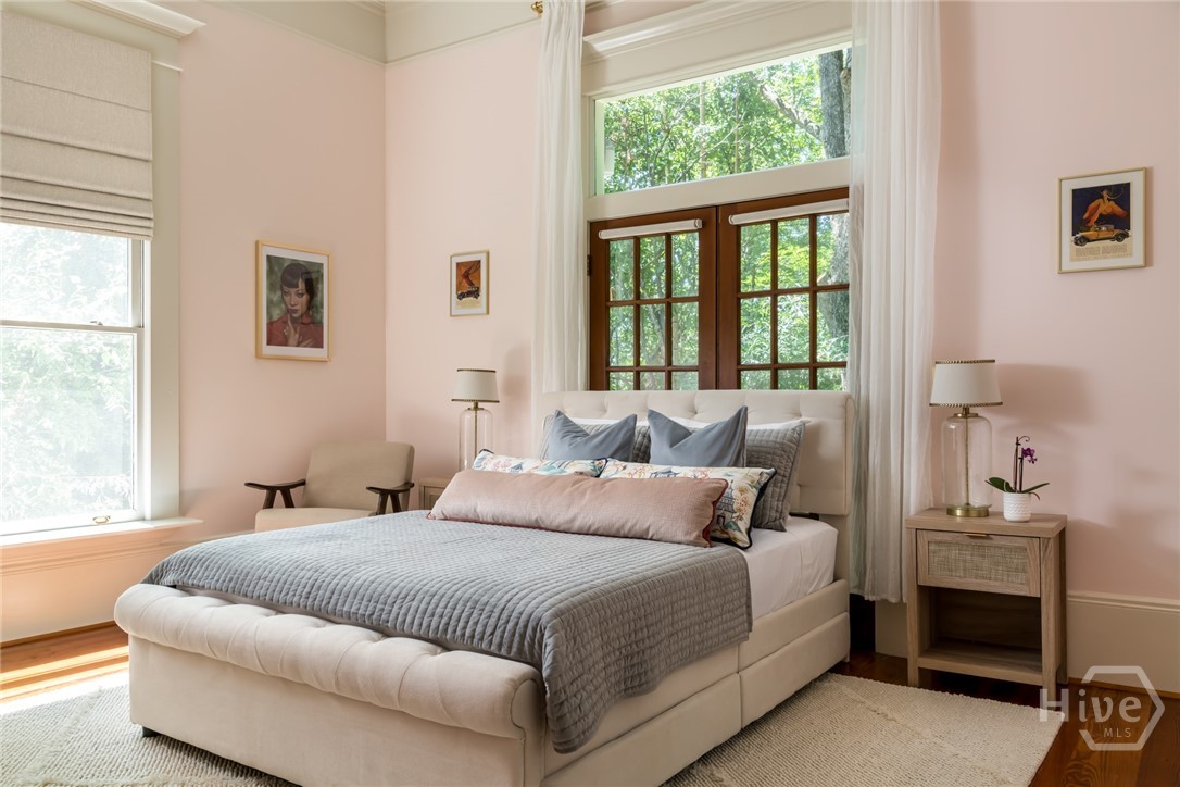 Back bedroom of the home off the dining room.