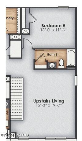 1121 Pampas Grass Drive Lot 290, Castle Hayne, NC 28429 – photo 4: 2nd floor optional Bathroon