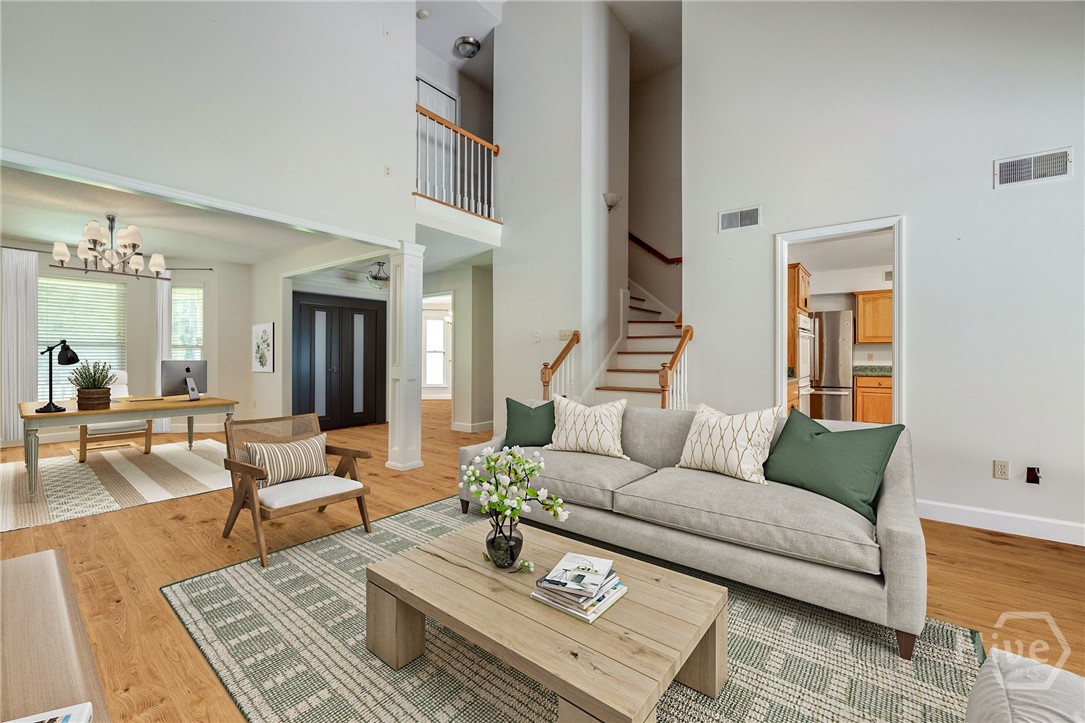 Virtually Staged Living Room