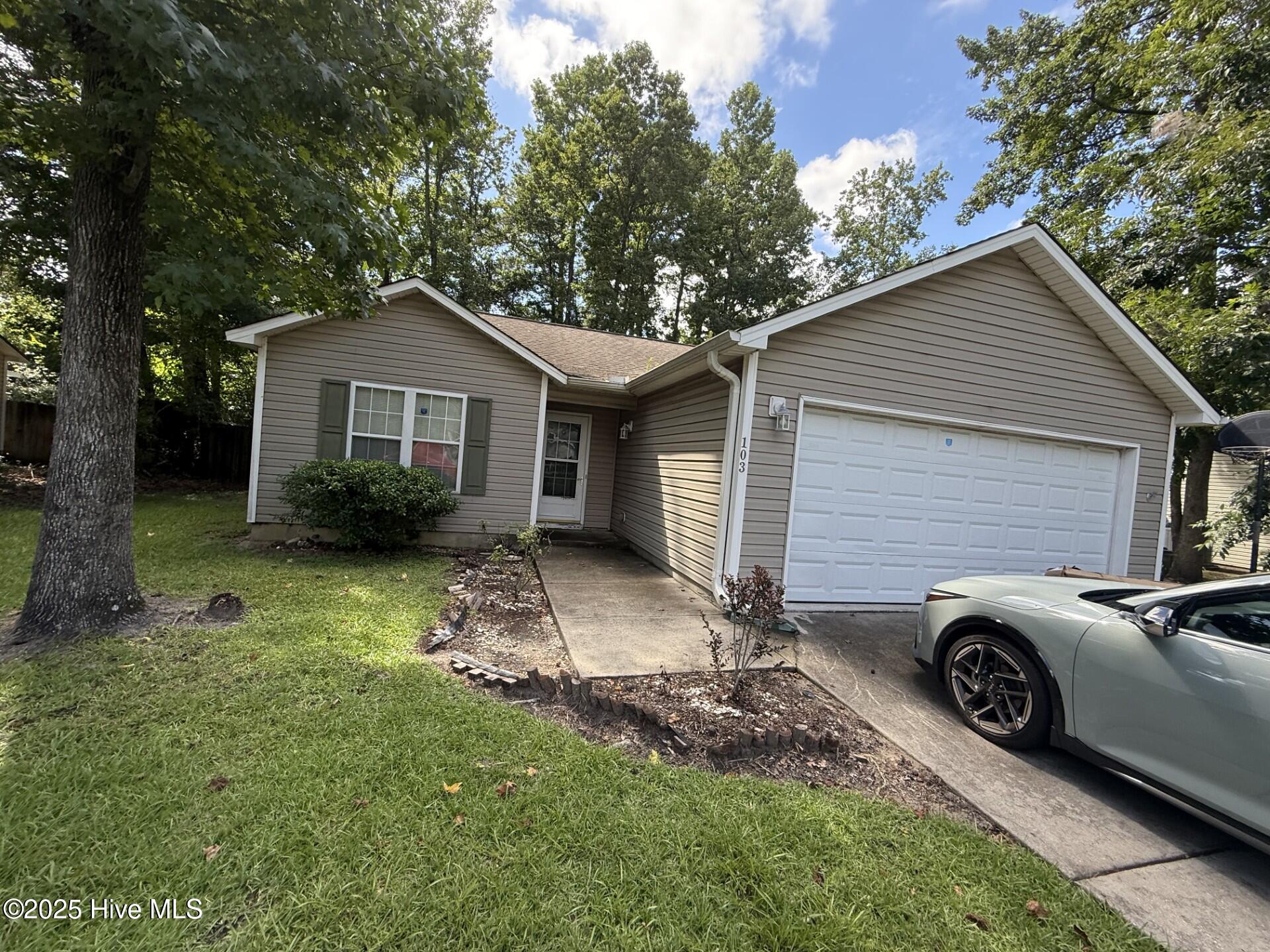 The front of 103 Shearin Hill Drive