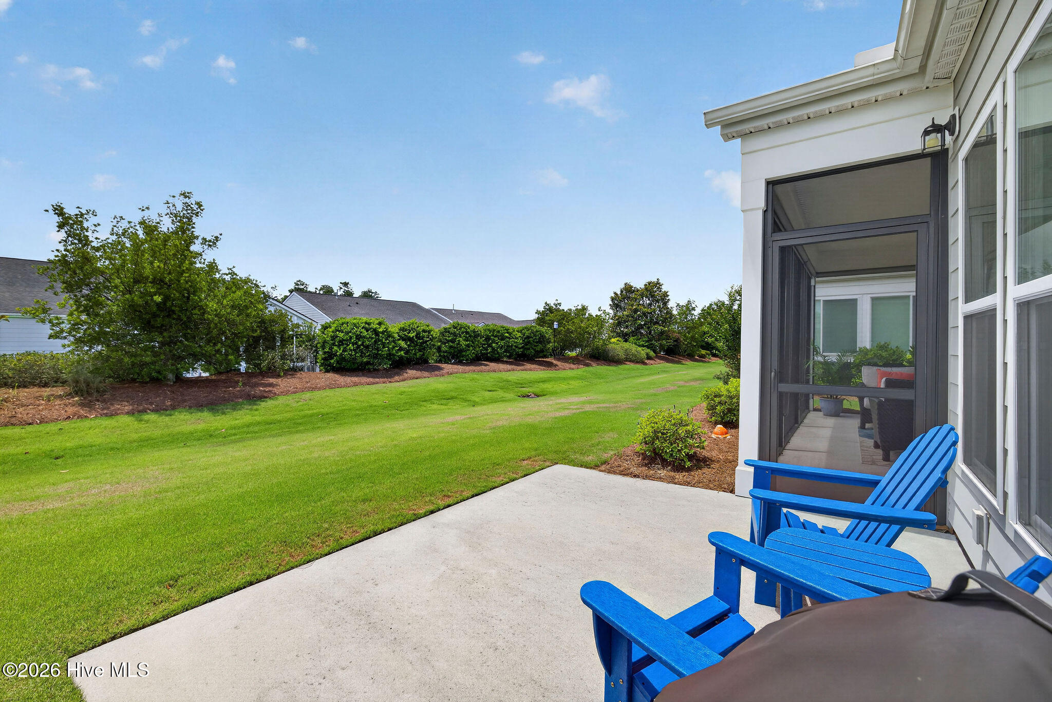 Screened porch and patio