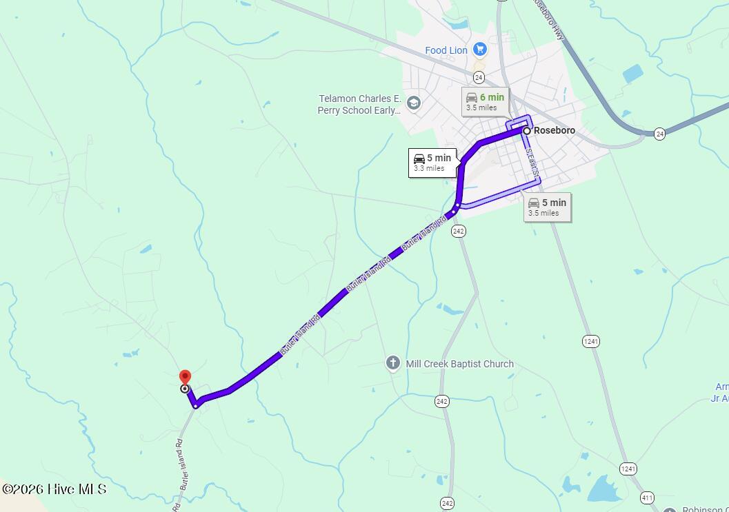 Proximity to Roseboro, NC