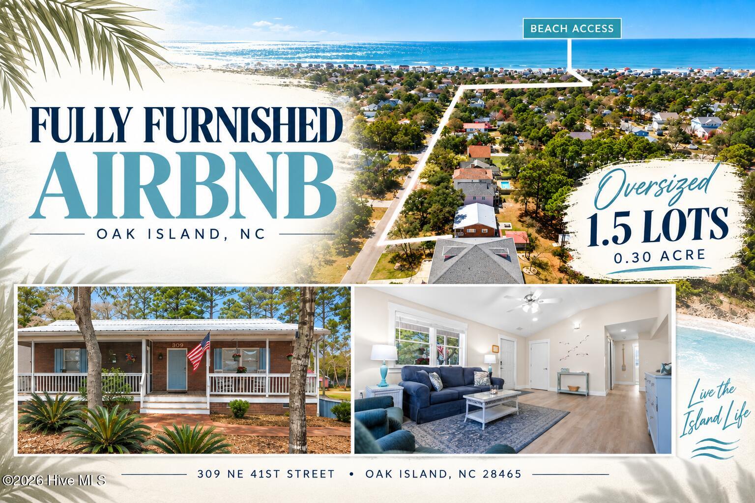 Listing photograph for 309 NE 41st Street, Oak Island, NC 28465